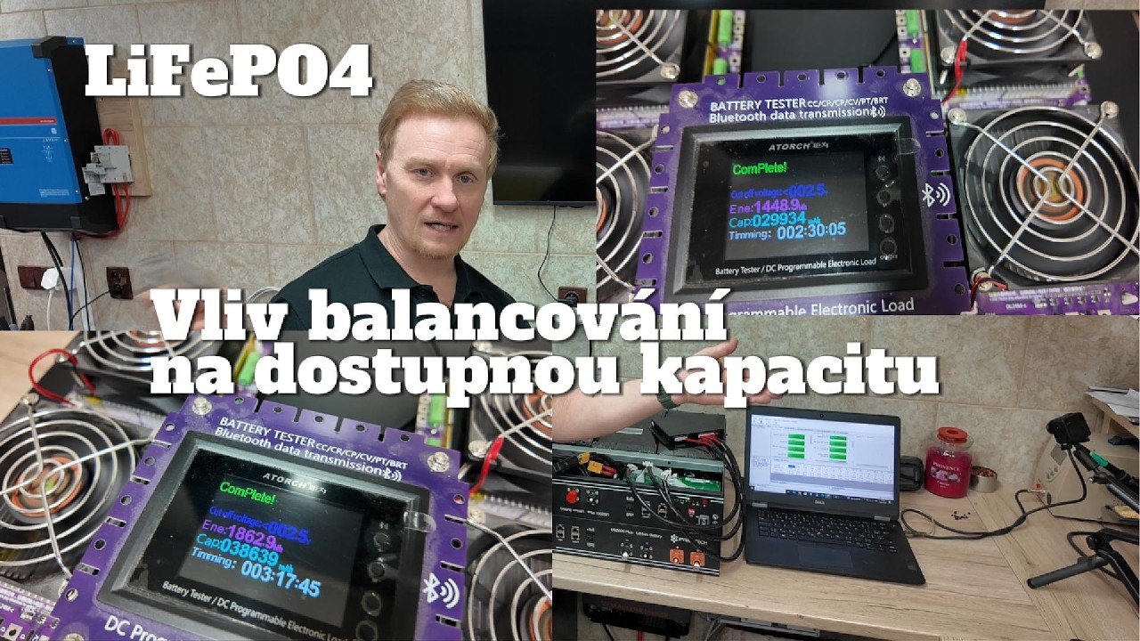 Pylontech po 5 letech provozu: 40%degradace baterie? Exaktní test před a po balancování baterie.