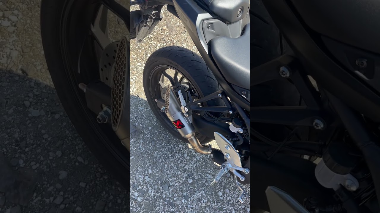 Mt-03 akrapovic slip on before and after #yamaha #mt03 #akrapovic #exhaust #exhaustsound