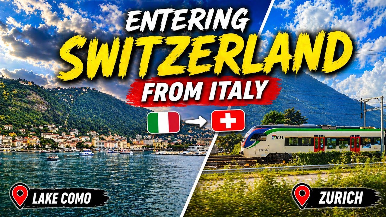 Scenic Drive to Switzerland from Italy and visiting Lake Como day 4 europe tour