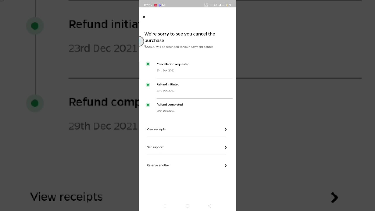 Ola Electric Scooter refund not received but showing refunded #OlaElectric #olaelectricscooter