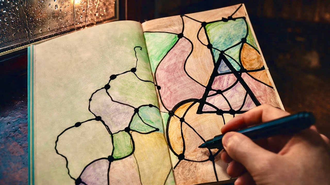 A Rainy Evening I Didn’t Want to End | Neurographic Drawing