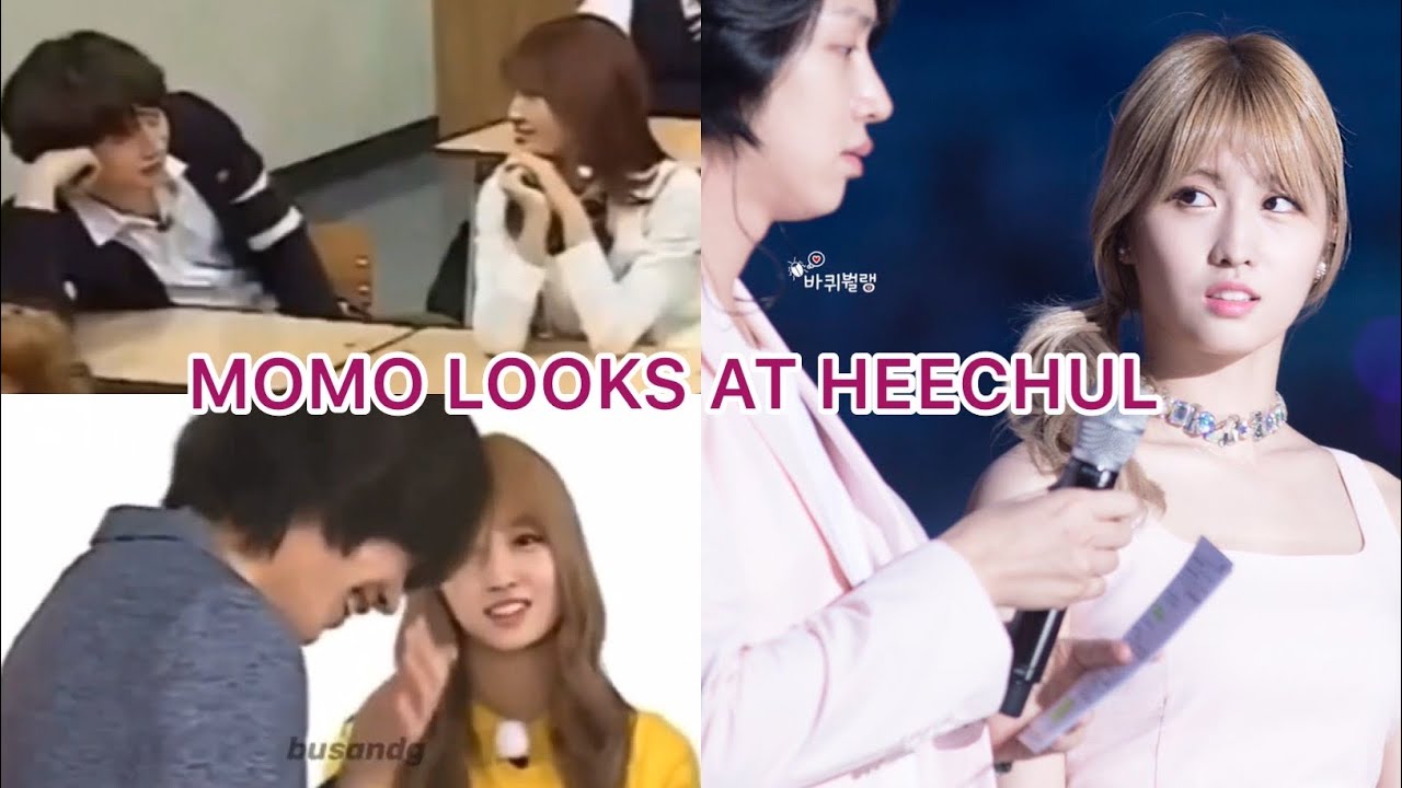THE WAY MOMO LOOKS AT HEECHUL