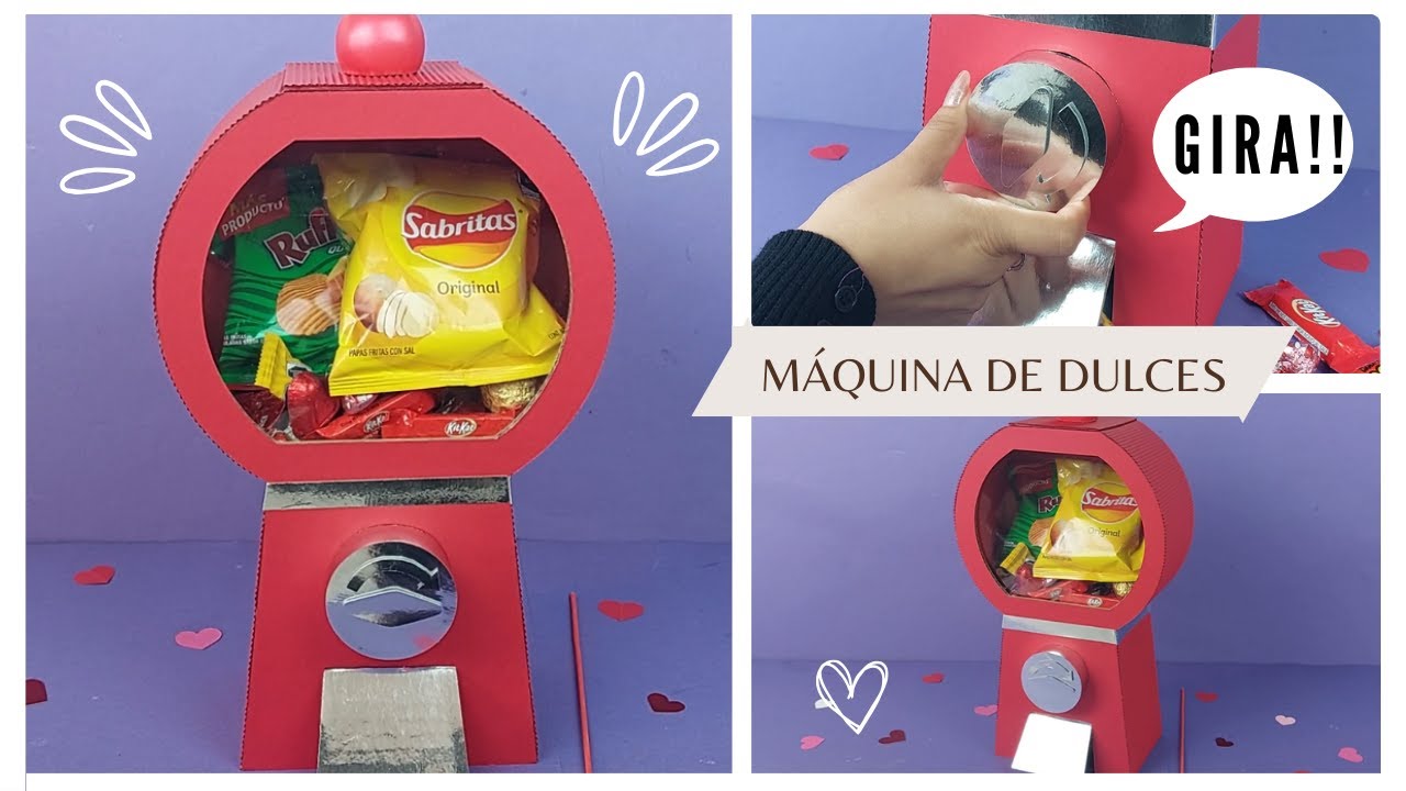 Cómo hacer una Máquina dispensadora de dulces 🍭🍬🍫 con funcionamiento (accesible)