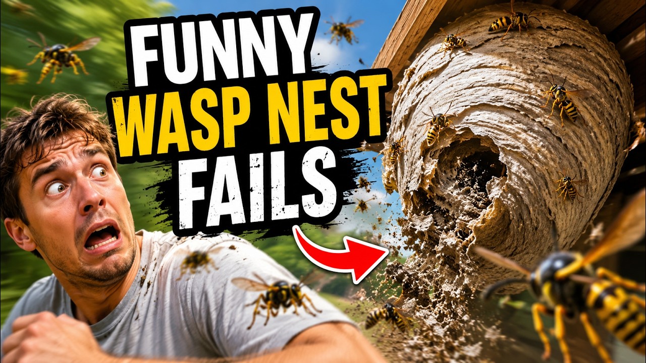 Funny Wasp Nest Removal Fails
