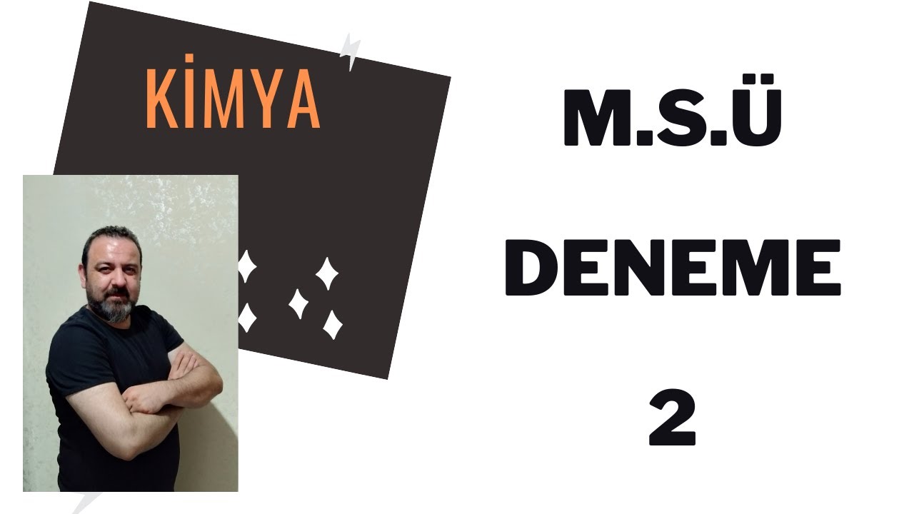 msü kimya soruları 2022
