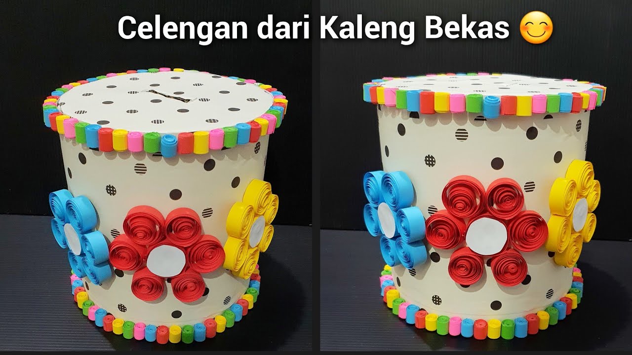 DIY Cara Membuat Celengan dari Kaleng Bekas dan Hiasan Origami | Kerajinan Tangan | Craft Ideas