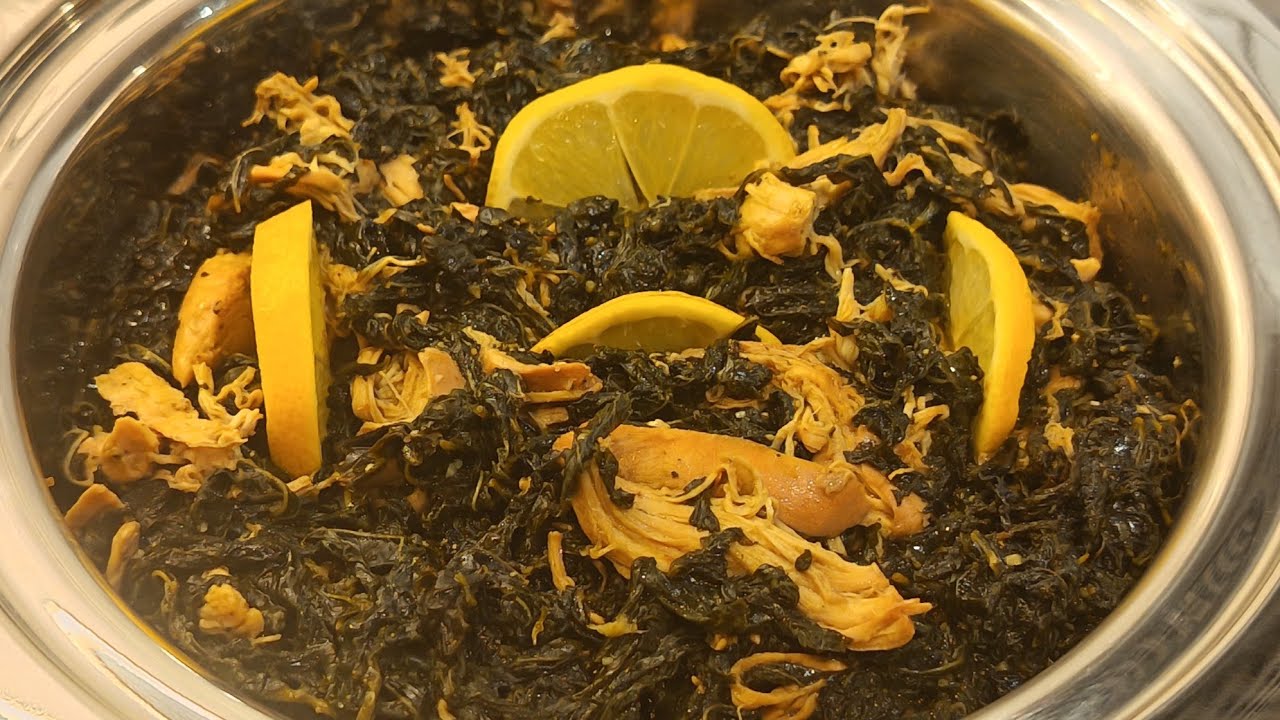 የመሎህያ ቅጠል አሰራር How to make molokhia with chiken (mloukhieh) የ