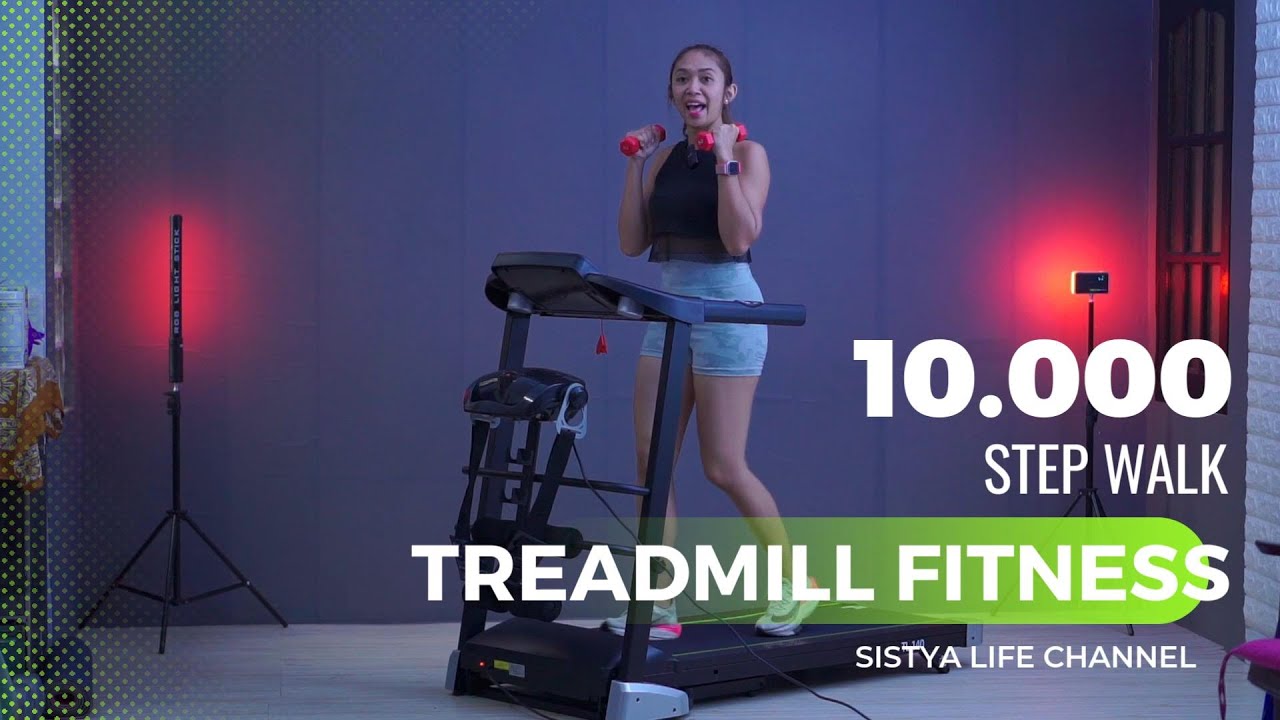 10.000 Langkah Jalan Kaki menggunakan Dumbbell #fitness #sistyalife #treadmill
