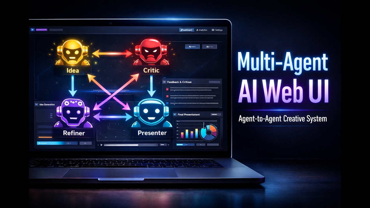 Multi-Agent Creative Studio &ndash; Web UI Demo (Agent-to-Agent AI System)