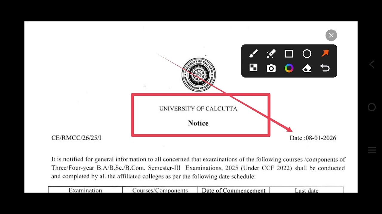 Cu 3rd sem Exam Date 2026🥹/ 3rd sem CCF Exam Notice 2026 Out 😱| Tutorial, Internal Exam Date out 