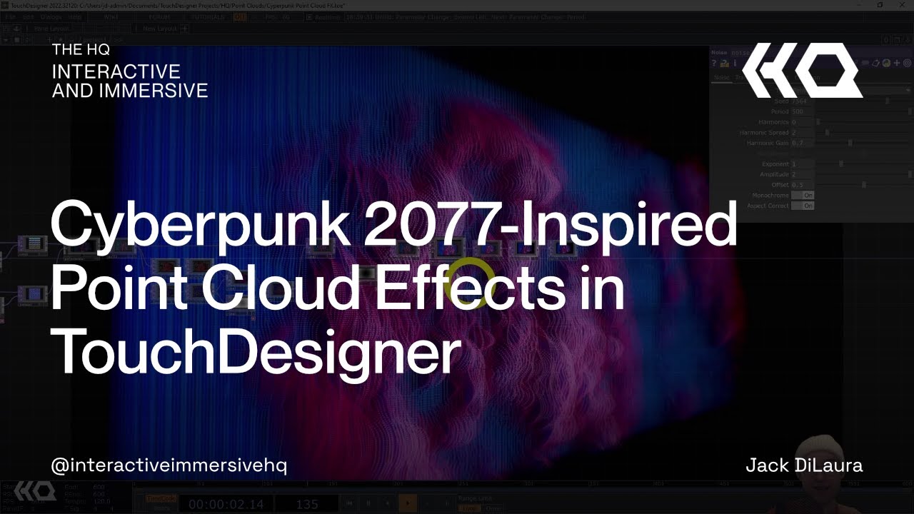 Cyberpunk 2077-Inspired Point Cloud Effects in TouchDesigner - TouchDesigner Tutorial 125