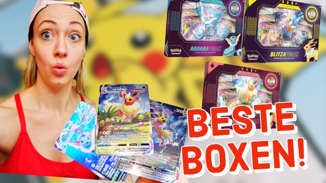 Beste POKEMON Boxen 2022!😍 Evoli VMax Premium Kollektion Pokemon Opening - welche lohnt sich? 😍