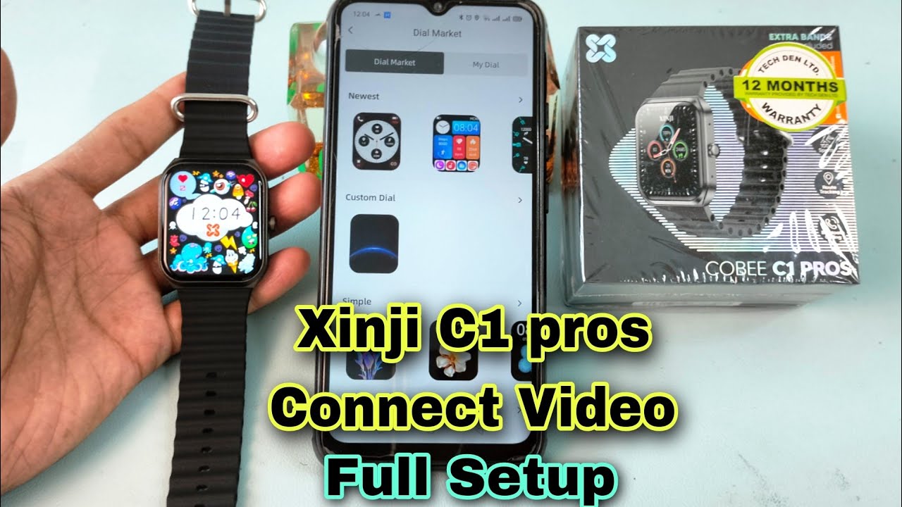 How To Connect Xinji Cobee C1 Pros Smartwatch with Android phone, I Phone || Full setup ||Tech Solve