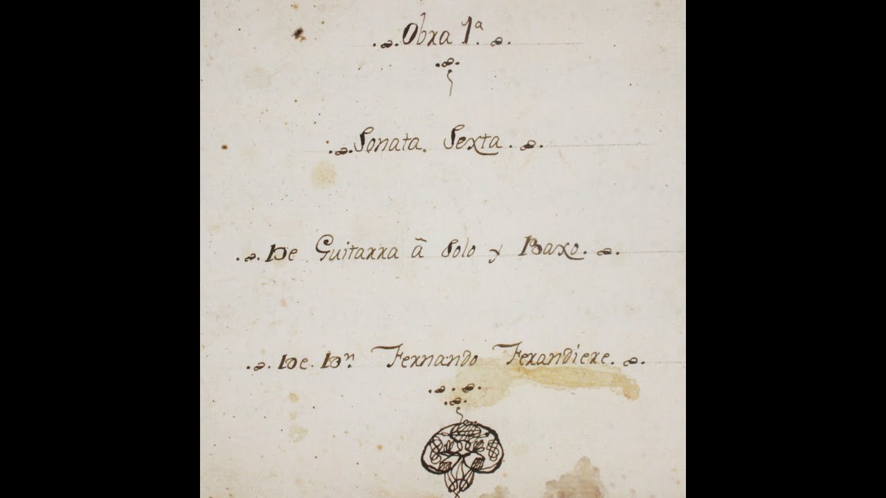 F. Ferandiere, SONATA op.1/6.   Thomas Schmitt - 6 course guitar