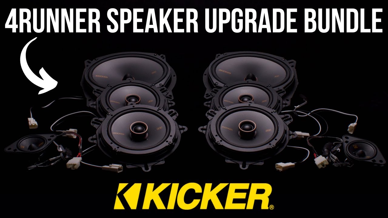 Установка комплекта обновления Kicker 8 Speaker Plug & Play | Toyota 4Runner 2010–2023 гг.