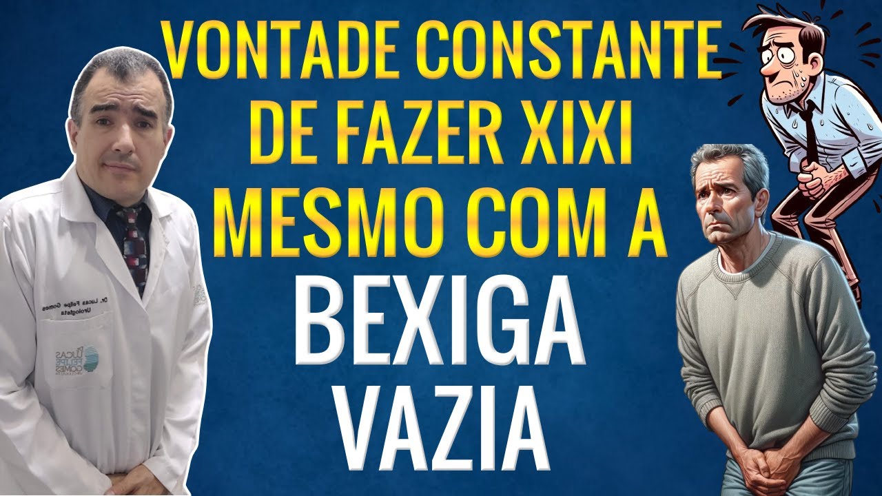 Vontade constante de urinar mesmo com a bexiga vazia