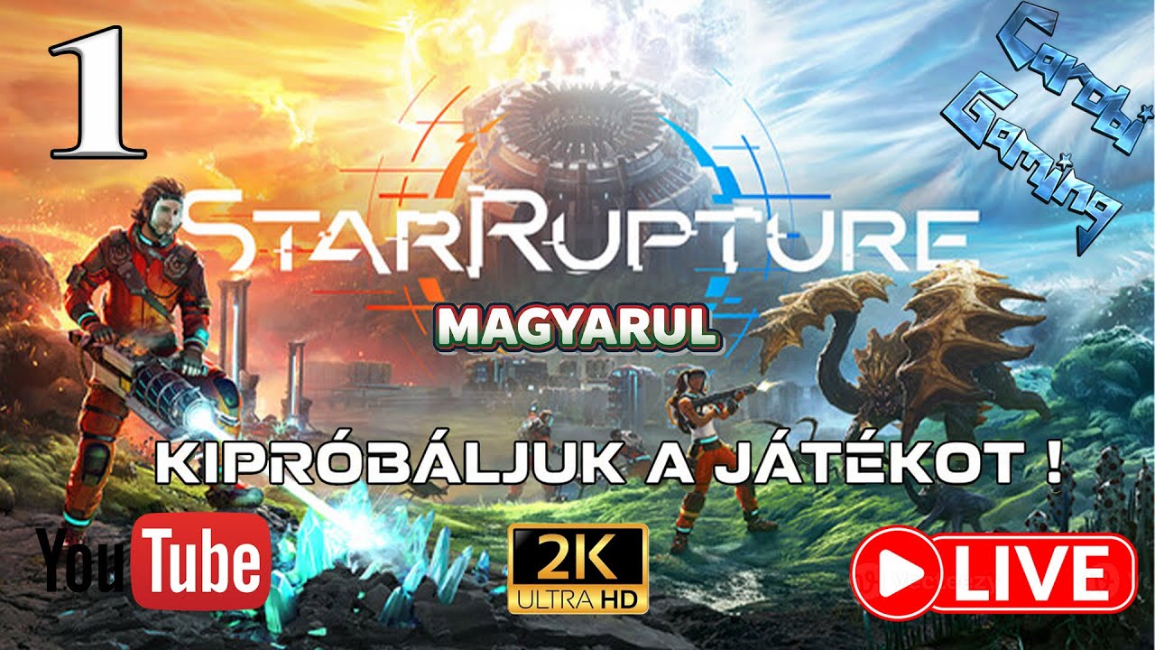 Star Rupture LIVE 1# – Kipróbáljuk a játékot 🌌Első benyomások