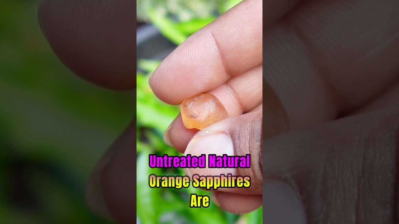 Rare Orange Sapphire #ceylongems #preciousstones #crystals #gemstones #pooragems #naturalgems