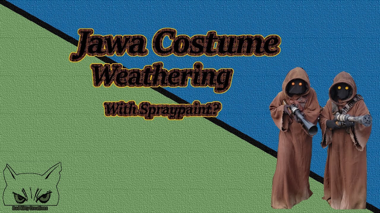 Weathering effects on our Jawa Costumes for the weekend!