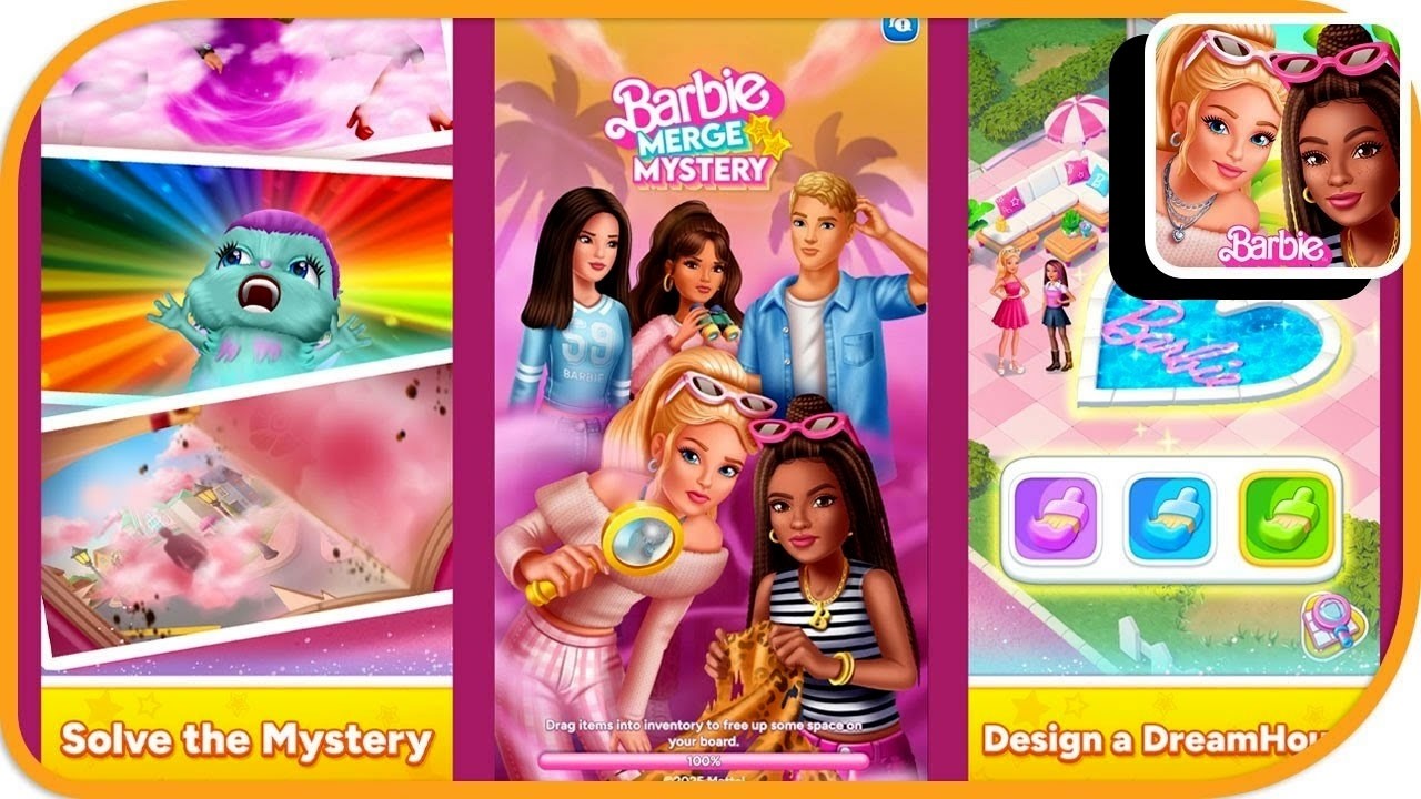 Barbie™ Merge Mystery (Cool Lookz Salon 3/8) I Rollic Games I Puzzle I 4 K mobile game | Hayday