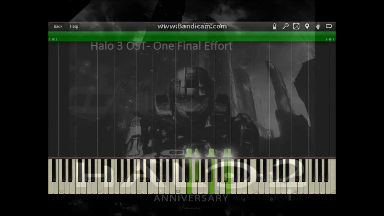 Halo 3 - OST One Final Effort tutorial (Synthesia)