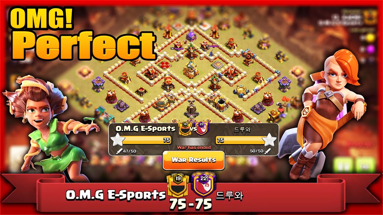 OMG!! Perfect War - Root Rider with Valkyrie Smash Korea War Base 3 Star in Clash of Clans