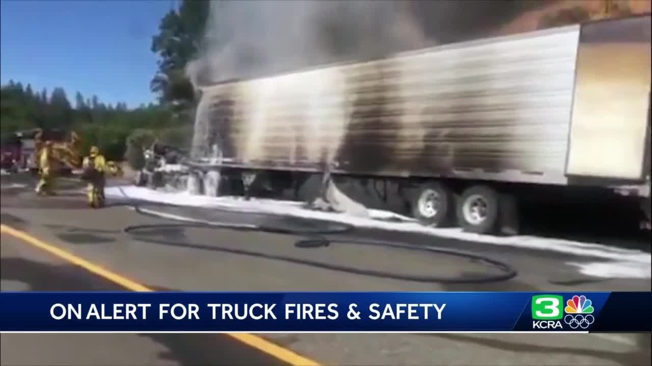 CHP ramps up I-80 brake checks after recent big rig fires