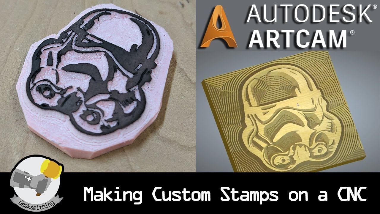 Stamp Making with a CNC using ArtCAM // TUTORIAL