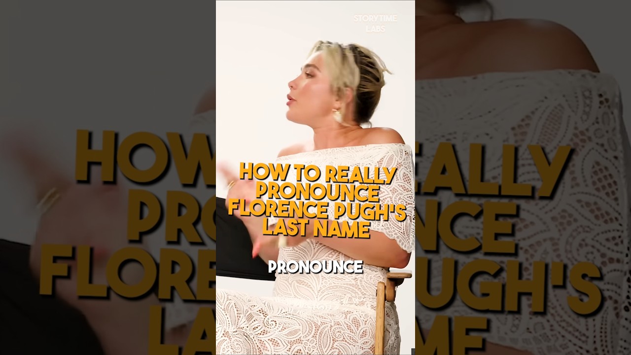 This is how to pronounce Florence Pugh's surname #storytime #florencepugh #pronunciation #surname