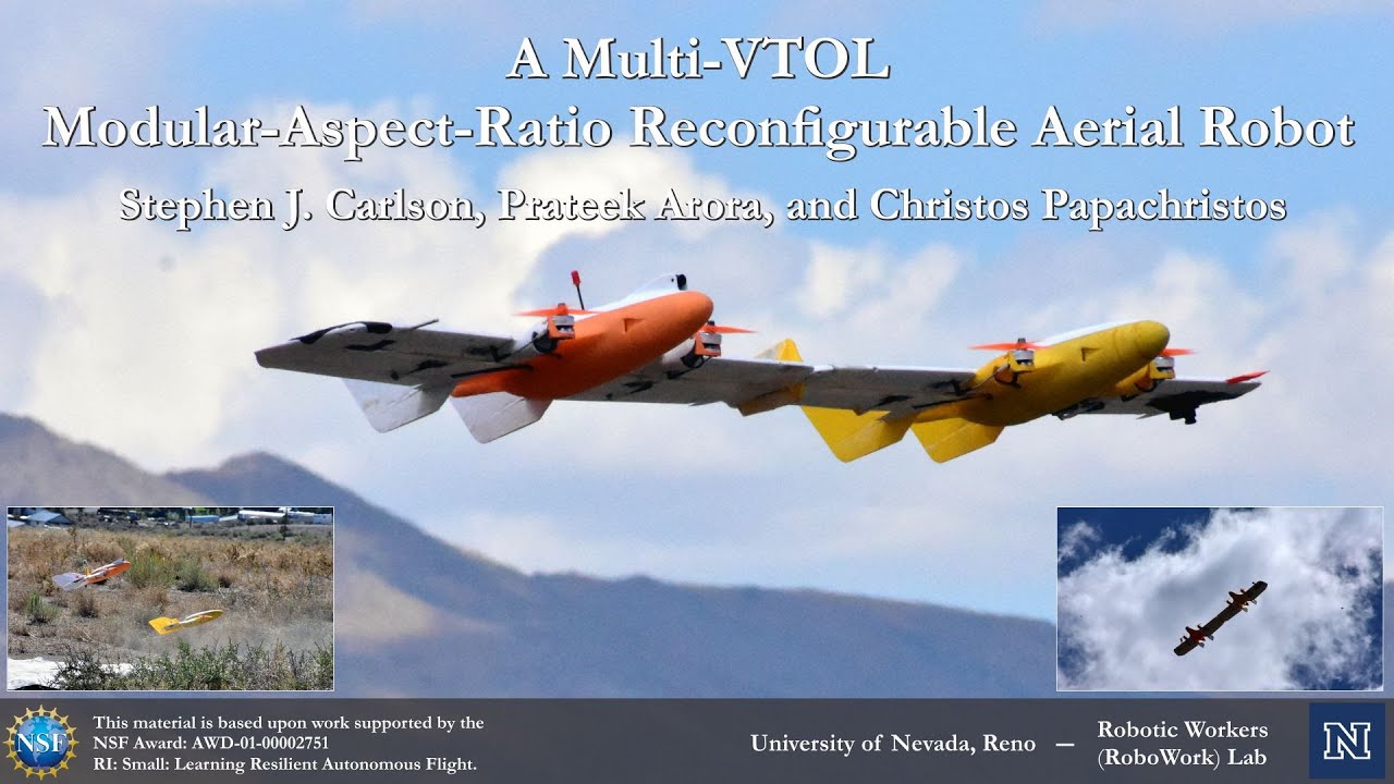 A Multi-VTOL Modular Aspect Ratio Reconfigurable Aerial Robot