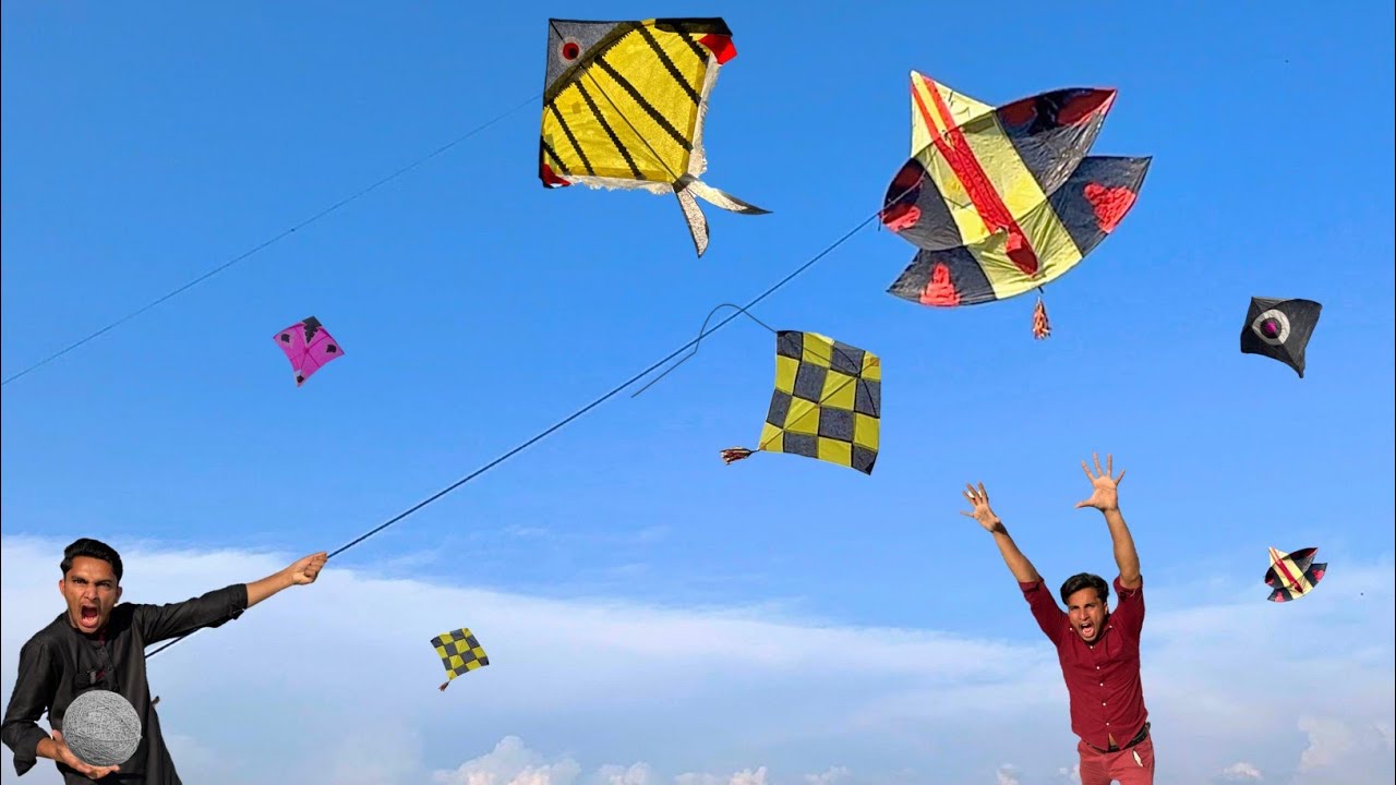 Tukkle Kite Flying With Catch Fish Kite Vs Hearth Kite | Kite Catch 