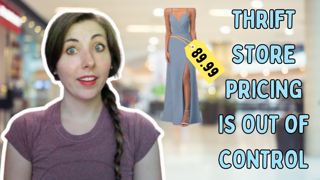 my thrift store priced this dress at $90 - thrift haul + what pieces I left behind