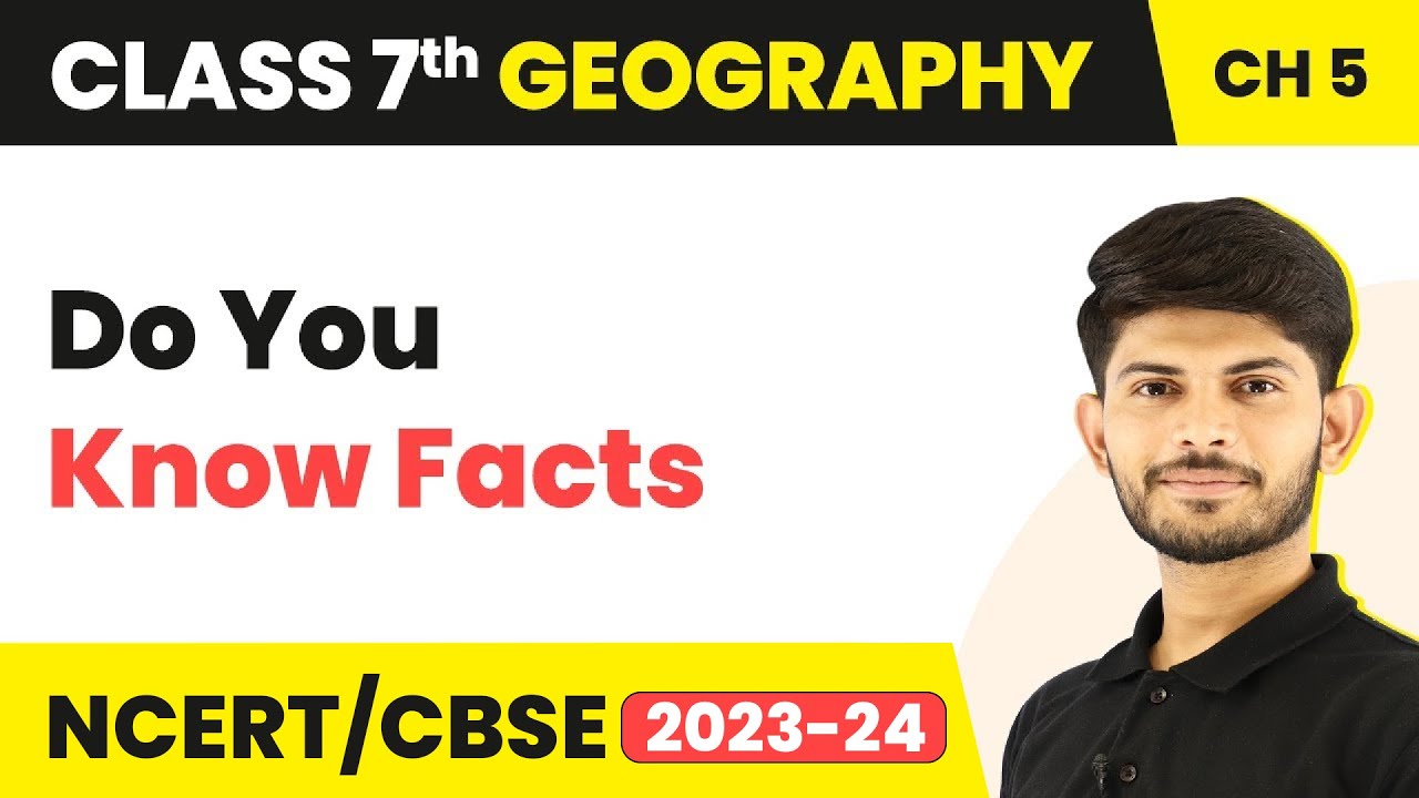 Do You Know Facts - Water | Class 7 Geography