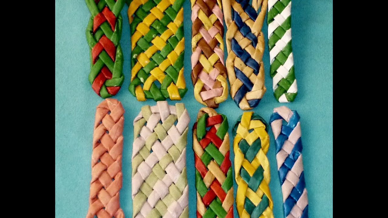 Плетение полосок из бумаги - Часть 1 / Weave the strips of paper tubes - Part 1