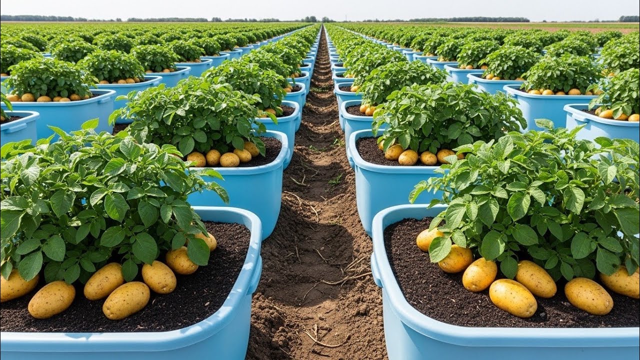 Abundant Year Round Harvest And Big Potato Container Method .