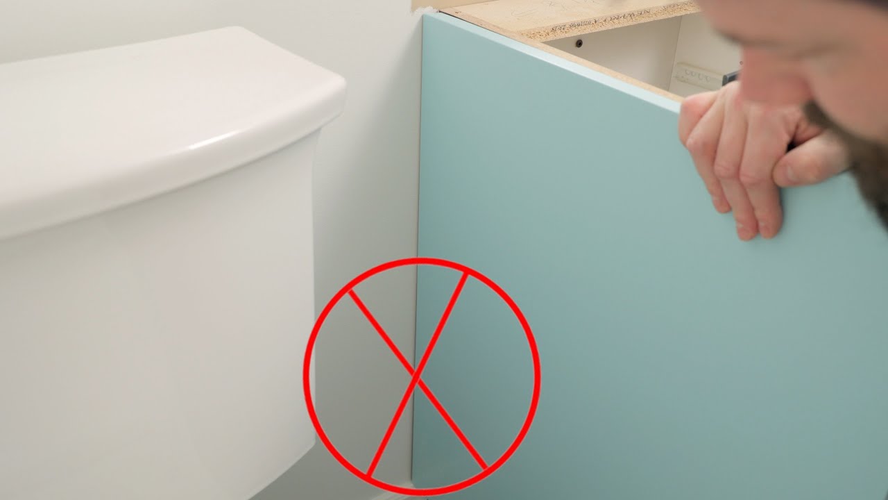 How To Perfectly Fit Cabinet Gables to the Wall- Carpenter Magic!
