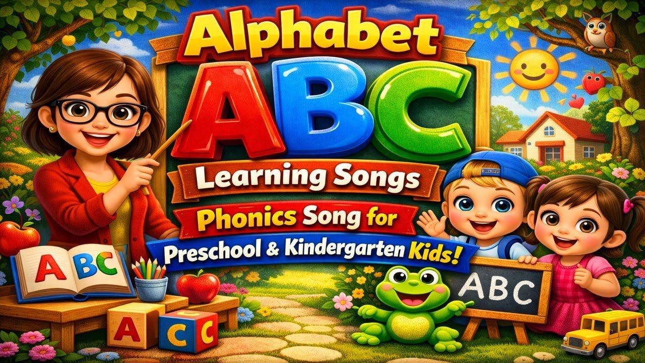 Alphabet ABC Learning Songs | Phonics Song for Preschool & Kindergarten Kids #alphabetlearning #abc