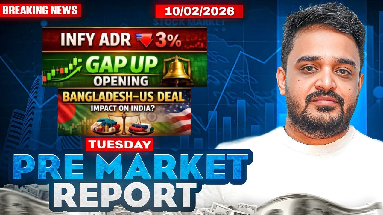 Pre Market Report and Analysis | Nifty & Sensex Pre Market Analysis | 10 February Pre Market Report