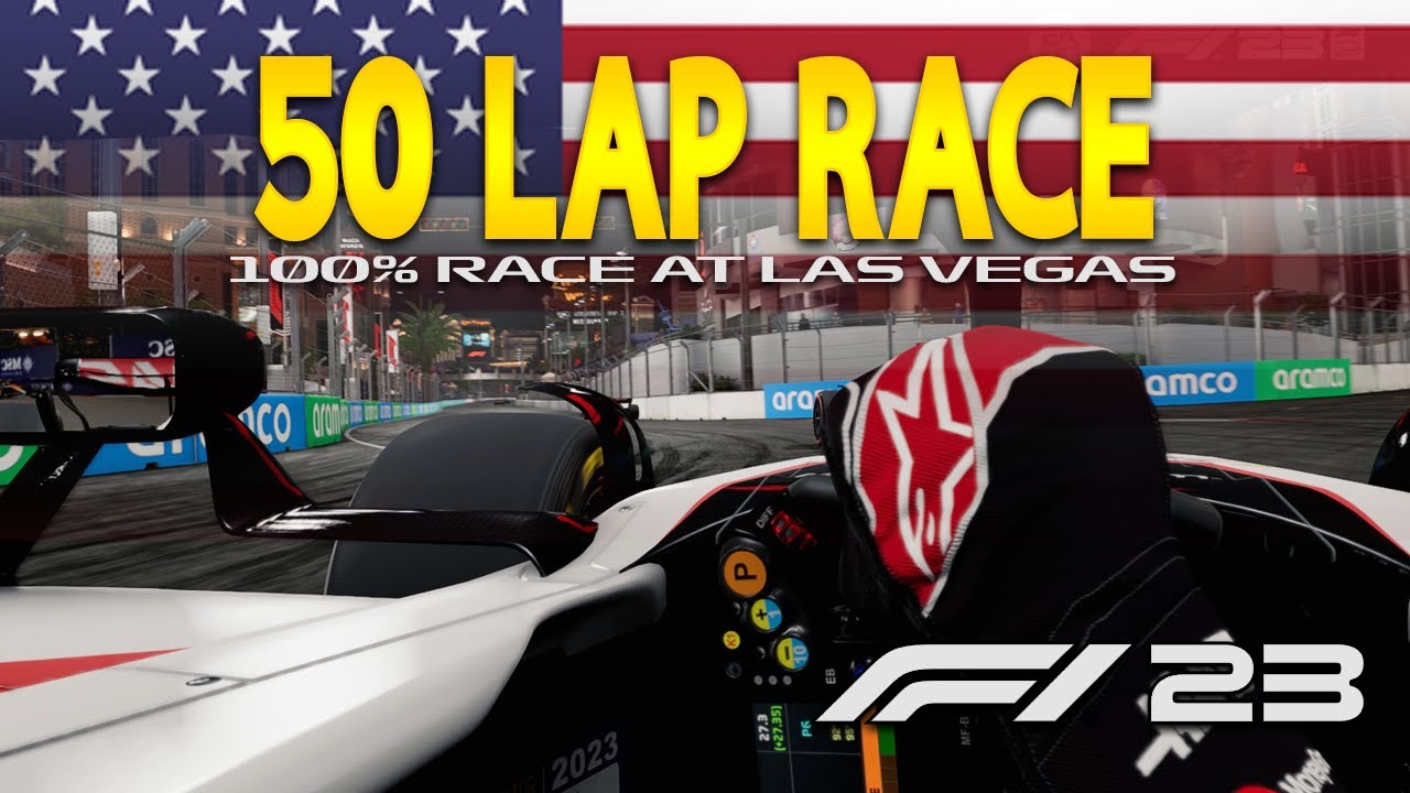 F1 23 Realism Mode | 100% Race at Las Vegas Grand Prix | Kevin Magnussen