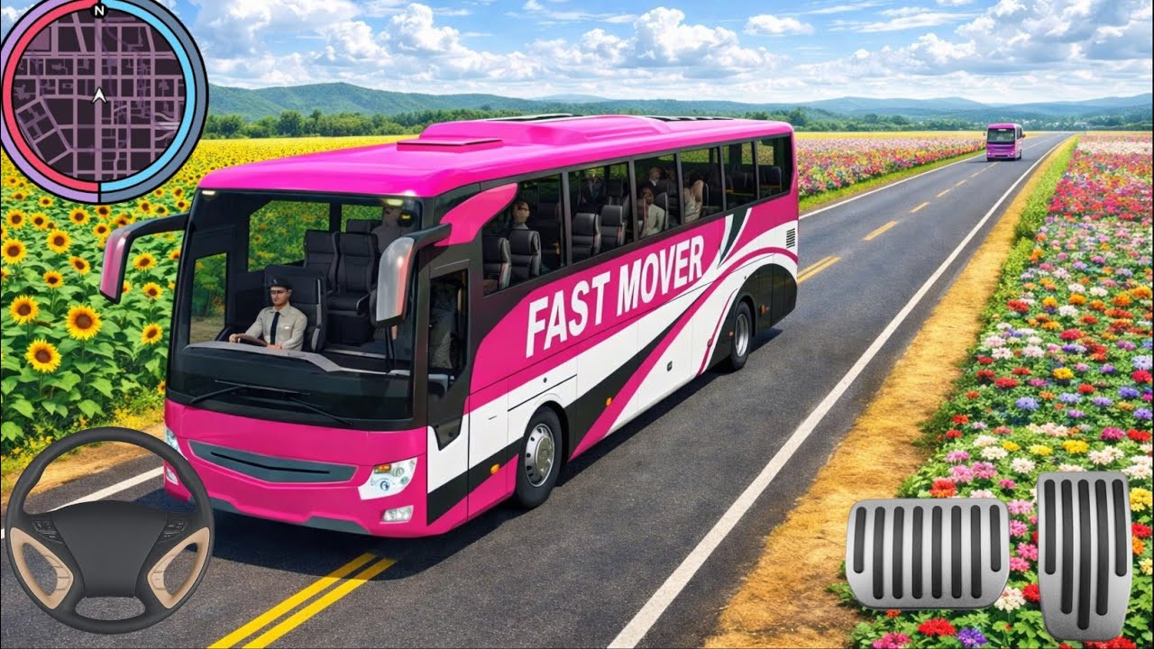 ❤️Extreme Bus Simulator 2024 - Indian Offroad Bus Driving 3D - Bus Game Andriod Gameplay😍