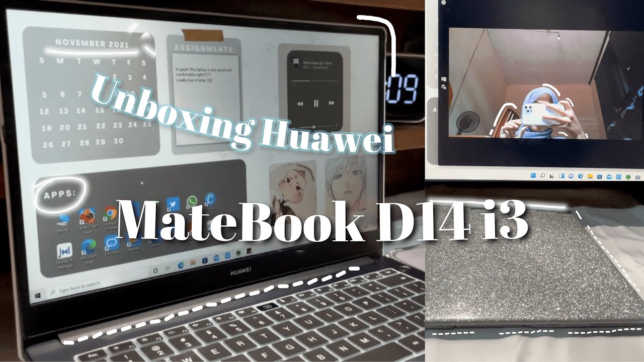 Huawei MateBook D14 unboxing & accessories | Indonesia