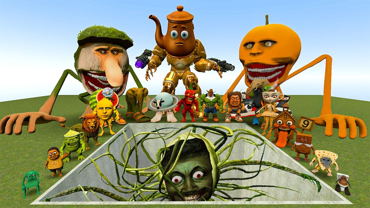 ALL NEW ITALIAN AI BRAINROT MEMES VS THE GIANT PIT WITH ZOOCHOSIS LIN GANG MELON! - Garry's Mod