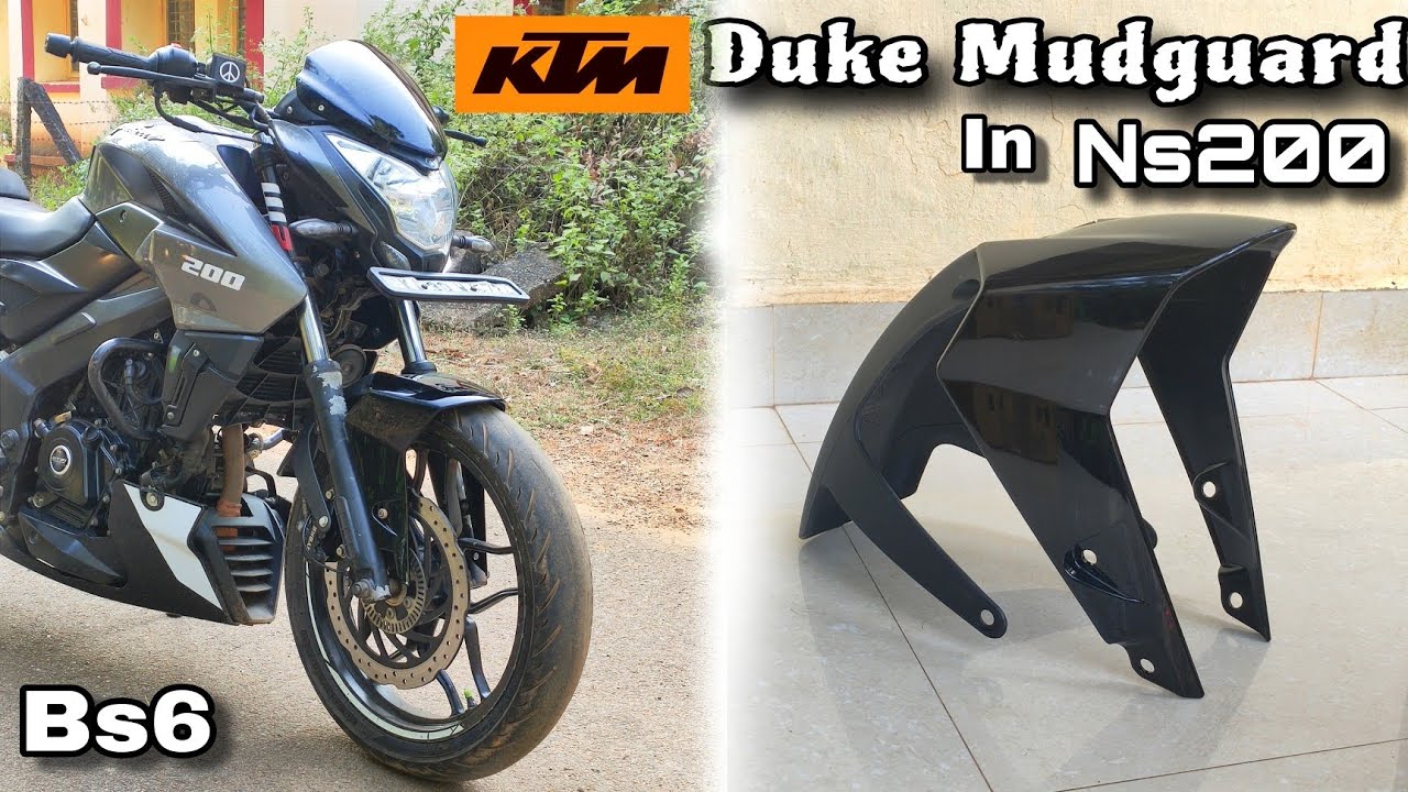 Duke Mudguard For Ns200 Bs6 | Easy Installation | Look 🔥