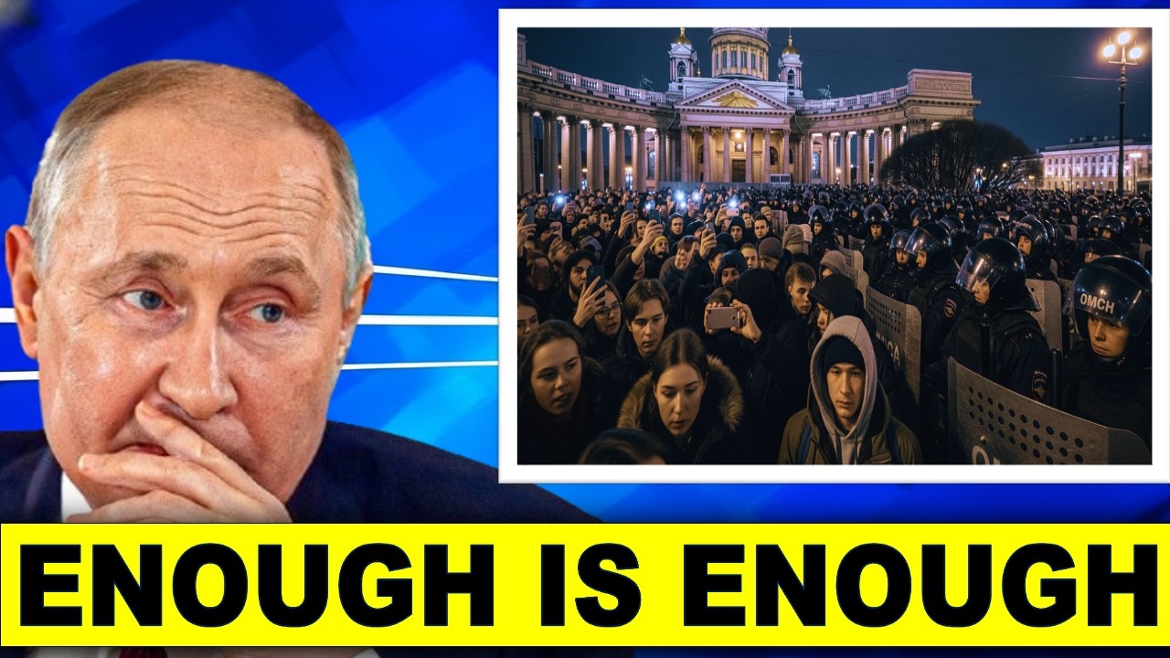 Moscow on the Brink of Chaos as Young Russians Protests Putin's Rule in St. Petersburg