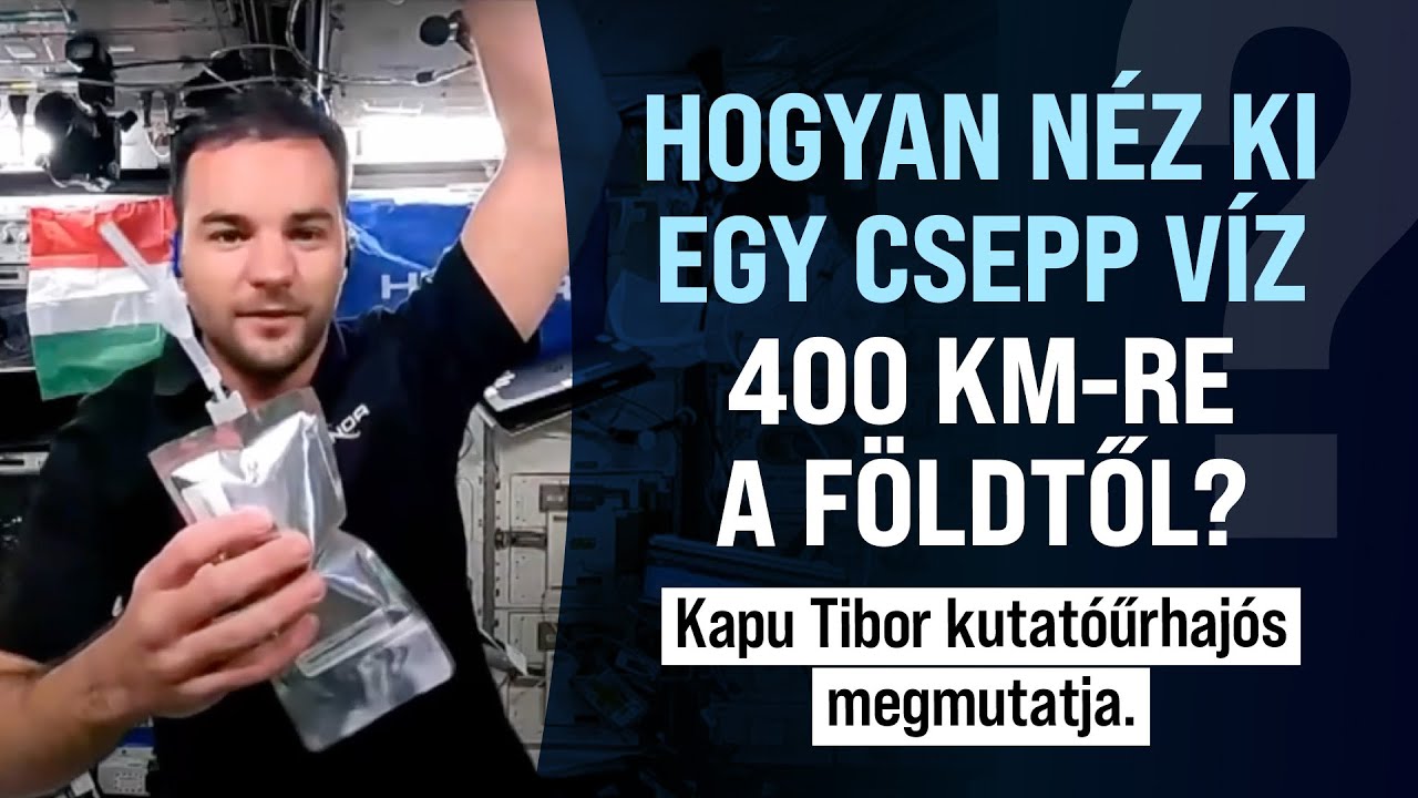 Mit csinál Kapu Tibor az űrben a muslicákkal? Hogy néz egy csepp víz 400 km-re a Földtől?