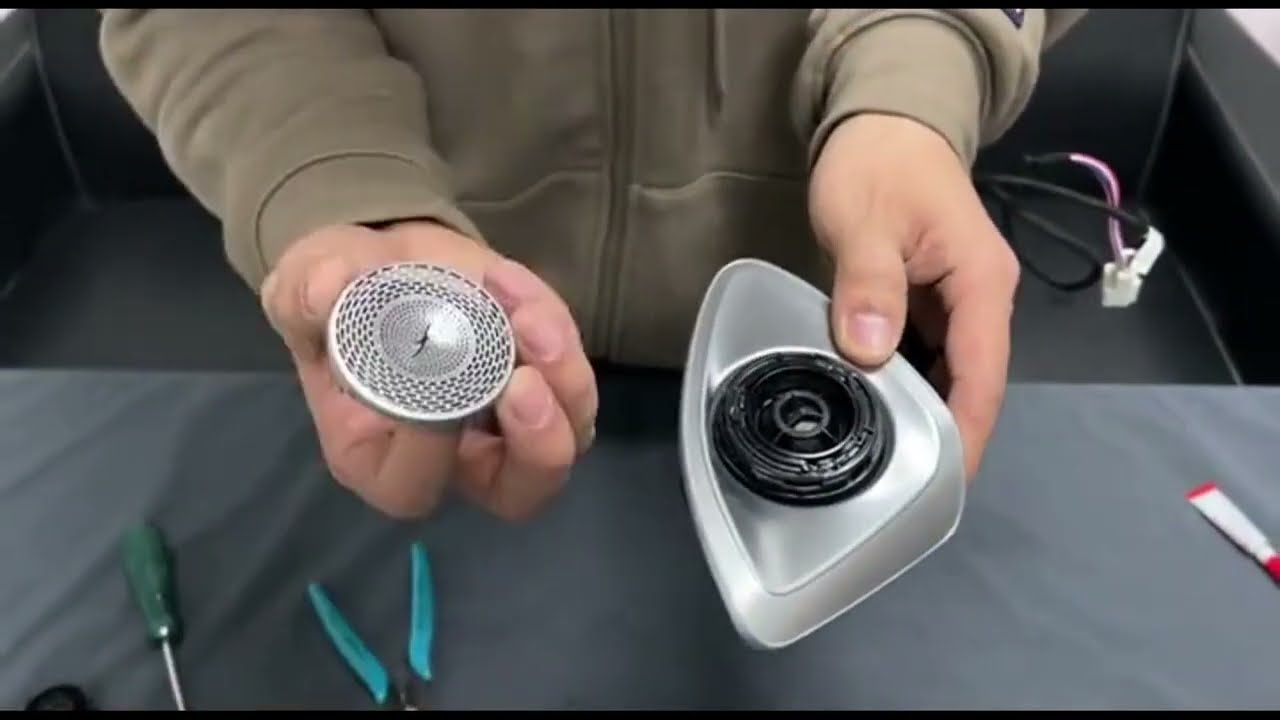 How to replace the crappy speaker built into the 4D Rotating Tweeter MERCEDES INSTALLATION GUIDE