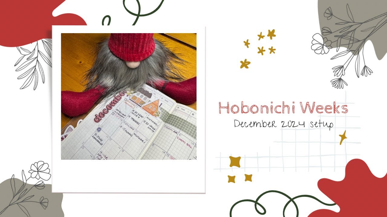 December 2024 setup in my Hobonichi Weeks (mega)