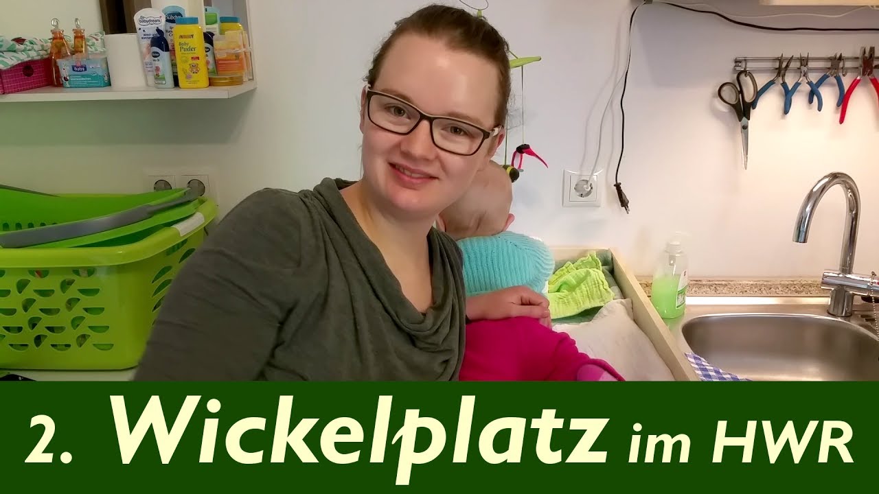 Mein 2. Wickelplatz im HWR | Auf der Waschmaschine wickeln