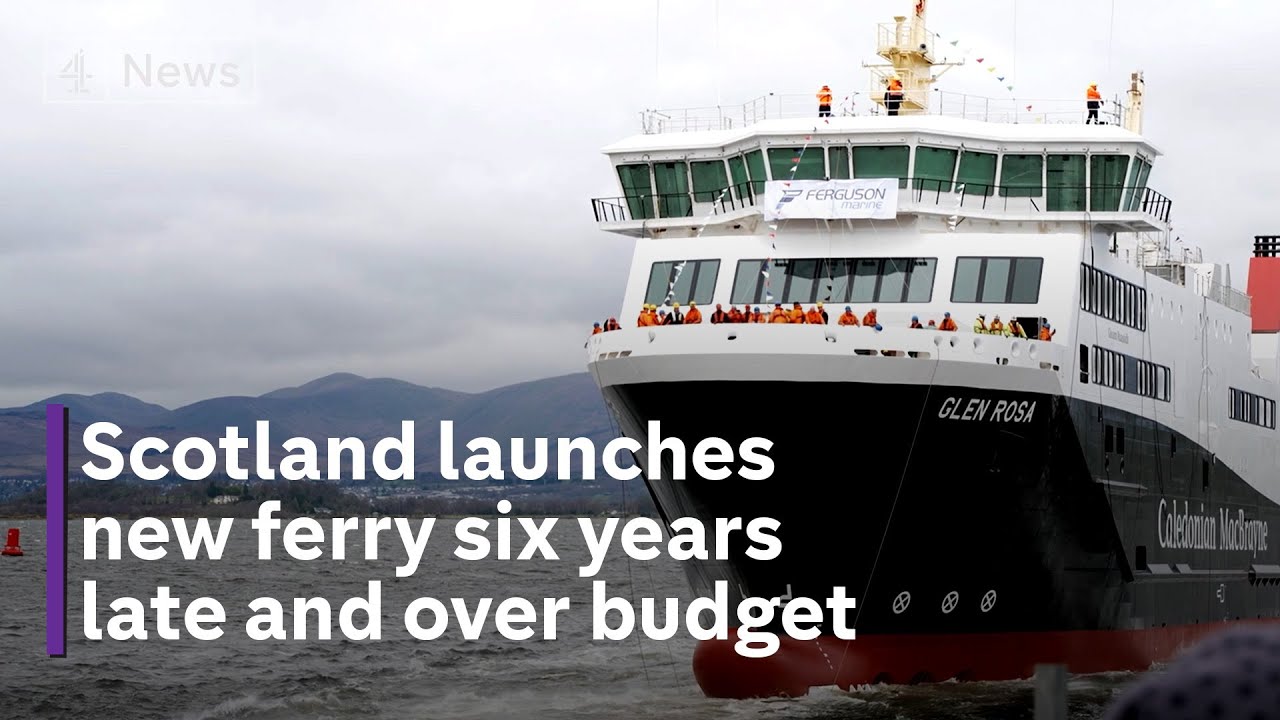 Glen Rosa Ferry: 3,000 ton ship finally takes off six years behind schedule