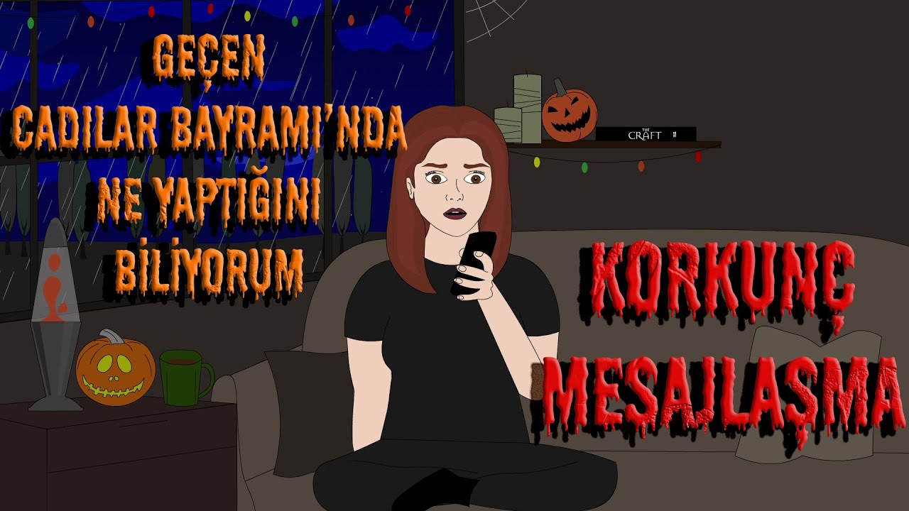 Geçen Cadılar Bayramı'nda Ne Yaptığını Biliyorum | Korkunç Mesajlaşma Korku Animasyonu